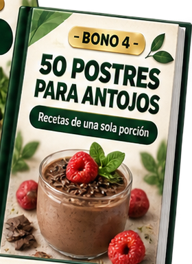 Portada del bono 4: 50 Postres para Antojos